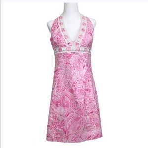 Lilly Pulitzer Pink Cancer Awareness Halter Dress